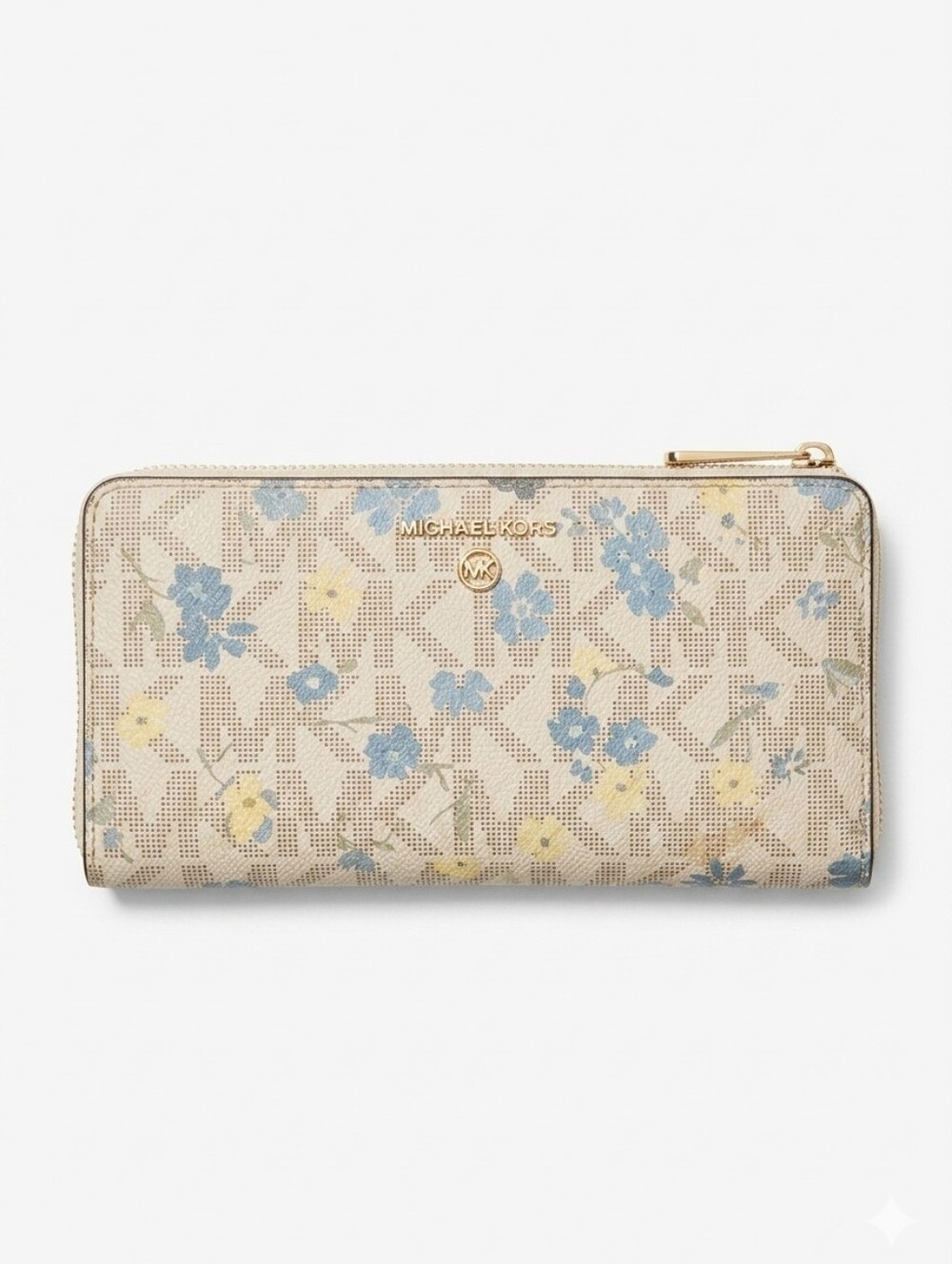 Michael Kors Floral Logo Large Triple Compartment Wallet